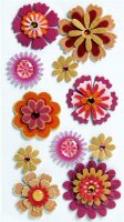 HEYDA 203780686 Stick-Ons-Mix Blumen Mix 75 x 165 cm