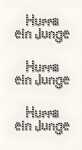 HEYDA Strass-Sticker Hurra ein Junge 75 x 165 cm Acryl...