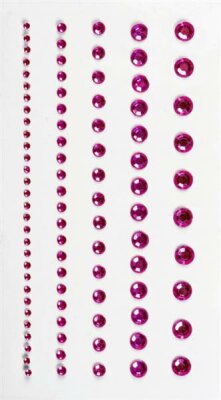 HEYDA 203782941 Strass-Sticker 75 x 165 cm Ø ca. 2 - 6 mm Acryl pink