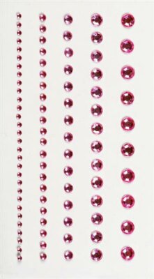 HEYDA 203782942 Strass-Sticker 75 x 165 cm Ø ca. 2 - 6 mm Acryl rosa