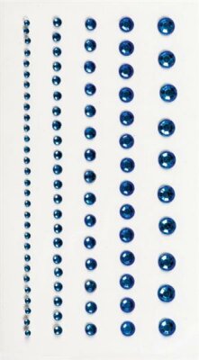 HEYDA 203782943 Strass-Sticker 75 x 165 cm Ø ca. 2 - 6 mm Acryl blau