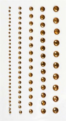 HEYDA 203782946 Strass-Sticker 75 x 165 cm Ø ca. 2 - 6 mm Acryl goldfarben