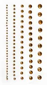 HEYDA Strass-Sticker 75 x 165 cm Ø ca. 2 - 6 mm Acryl goldfarben