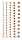 HEYDA Strass-Sticker 75 x 165 cm Ø ca. 2 - 6 mm Acryl goldfarben
