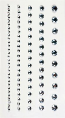 HEYDA 203782947 Strass-Sticker 75 x 165 cm Ø ca. 2 - 6 mm Acryl kristall