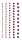 HEYDA Perlen-Sticker 75 x 165 cm Ø ca. 2 - 6 mm Cabochon-Perlen rot