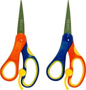 HEYDA 2048078 Kinderschere Linkshänder 135 cm blau/gelb/orange