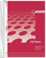 Glocken Collegeblock A4 kariert 160 blau holzfrei