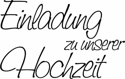 HEYDA 211800002 Stempel Hochzeit Einladung zu unserer Hochzeit Holz matt lackiert