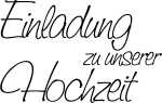 Stempel Hochzeit Einladung zu unserer Hochzeit Holz matt...