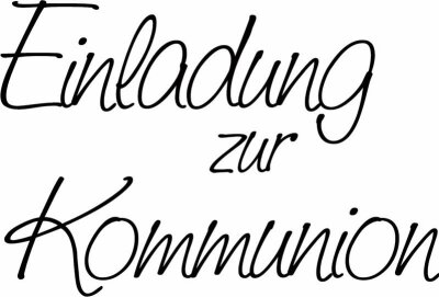 HEYDA 211800100 Stempel Kommunion/Konfirmation Einladung zur Kommunion Holz matt lackiert