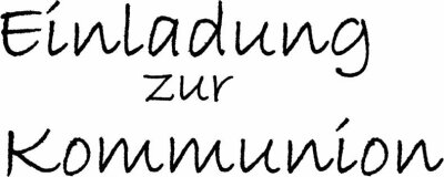 HEYDA 211800140 Stempel Kommunion/Konfirmation Einladung zur Kommunion Holz matt lackiert