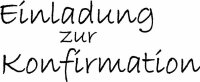 HEYDA 211800141 Stempel Kommunion/Konfirmation Einladung...