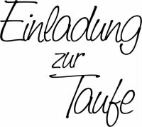 HEYDA 211800200 Stempel Geburt Einladung zur Taufe Holz...