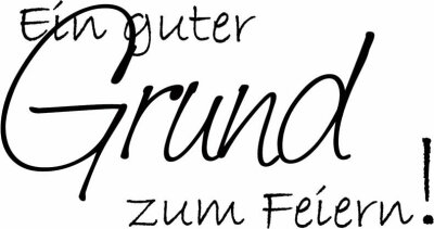 HEYDA 211800301 Stempel Einladung Ein guter Grund zum Feiern! Holz matt lackiert