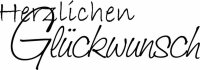 HEYDA 211800305 Stempel Glückwünsche Herzlichen...