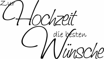 HEYDA 211800306 Stempel Glückwünsche Zur Hochzeit die besten Wünsche Holz matt lackiert