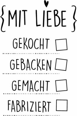 HEYDA 211800319 Stempel Allgemein Mit Liebe Holz matt lackiert