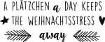 HEYDA Stempel Weihnachten A Plätzchen a Day Holz...