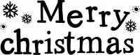 HEYDA 211800408 Stempel Weihnachten Merry Christmas Holz...