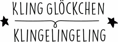 HEYDA 211800411 Stempel Weihnachten Kling Glöckchen Holz matt lackiert