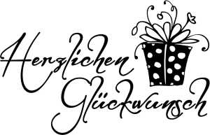 HEYDA 211801303 Stempel Glückwünsche Herzlichen Glückwunsch