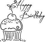 HEYDA Stempel Glückwünsche Happy Birthday...