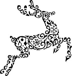 HEYDA Stempel Weihnachten Romantische Weihnacht Holz matt lackiert