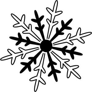 HEYDA Stempel Weihnachten Eiskristall mini Holz matt lackiert