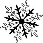 HEYDA Stempel Weihnachten Eiskristall mini Holz matt...