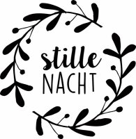 HEYDA 211803028 Stempel stille Nacht Holz matt lackiert