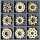 Holzornamentbox runde Ornamente Sterne 105 x 105 cm Sperrholz