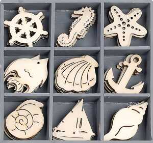 KNORR PRANDELL Holzornamentbox Ocean Paradise 105 x 105 cm Sperrholz