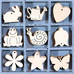 KNORR PRANDELL 2118521102 Holzornamentbox Blumen Tiere 105 x 105 cm