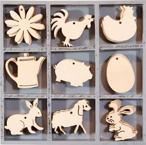 KNORR PRANDELL Holzornamentbox Bauernhof 105 x 105 cm Sperrholz