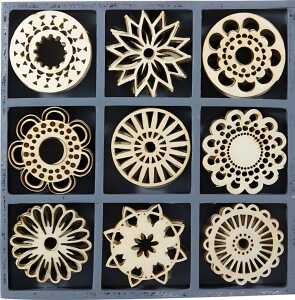 KNORR PRANDELL Holzornamentbox Fantasiekreise 105 x 105 cm Sperrholz