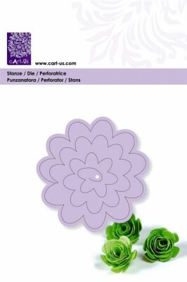 CART-US 2118560136 Stanzschablone 3D flower 2 66 x 68 mm Metall