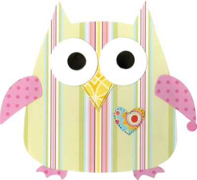 SIZZIX 2118737694 Stanzform Bigz Owl #2 Motivgröße: 97 x 115 cm