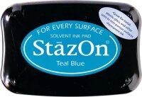 TSUKINEKO 2118796063 Stempelkissen StazOn 10 x 6 cm teal...