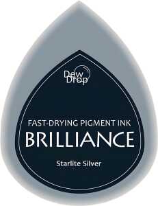 Stempelkissen Brilliance - Dew Drops 35 x 5 cm starlight silver