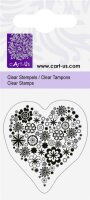 CART-US 2118831071 Stempelmotiv Clear Stamp Blumenherz 42...