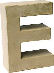 KNORR PRANDELL Papp-Buchstabe 3D E 175 x 132 x 55 cm Pappe natur