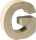 KNORR PRANDELL Papp-Buchstabe 3D G 175 x 165 x 55 cm Pappe natur