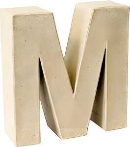 KNORR PRANDELL Papp-Buchstabe 3D M 175 x 17 x 55 cm Pappe natur