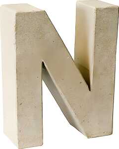 KNORR PRANDELL Papp-Buchstabe 3D N 175 x 14 x 55 cm Pappe natur
