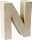 KNORR PRANDELL Papp-Buchstabe 3D N 175 x 14 x 55 cm Pappe natur