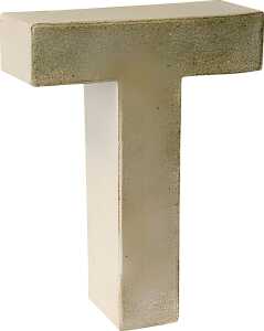 KNORR PRANDELL Papp-Buchstabe 3D T 175 x 14 x 55 cm Pappe natur