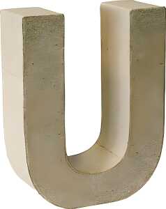 KNORR PRANDELL Papp-Buchstabe 3D U 175 x 135 x 55 cm Pappe natur
