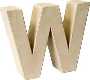 KNORR PRANDELL Papp-Buchstabe 3D W 175 x 225 x 55 cm Pappe natur