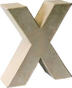 KNORR PRANDELL Papp-Buchstabe 3D X 175 x 165 x 55 cm Pappe natur